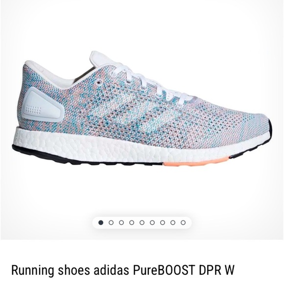 Nwt Running shoes adidas PureBOOST DPR  blue spring $170 athletic activewear - Picture 1 of 15